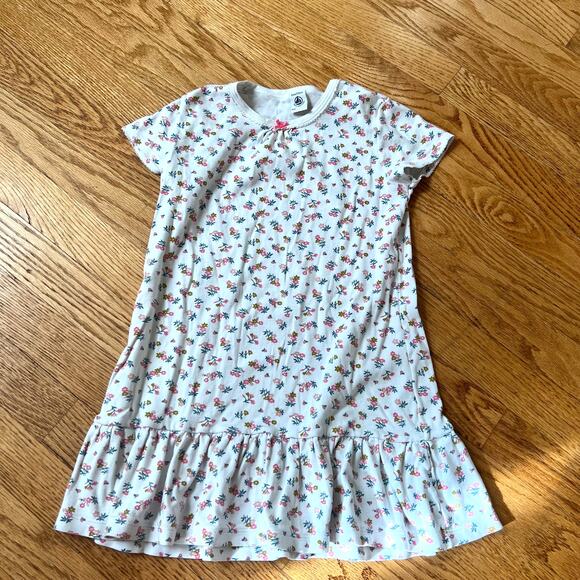 Petit Bateau Other - Petit Bateau Girl's Floral Print Cotton Short Sleeve Nightgown 128 cm / 8 years